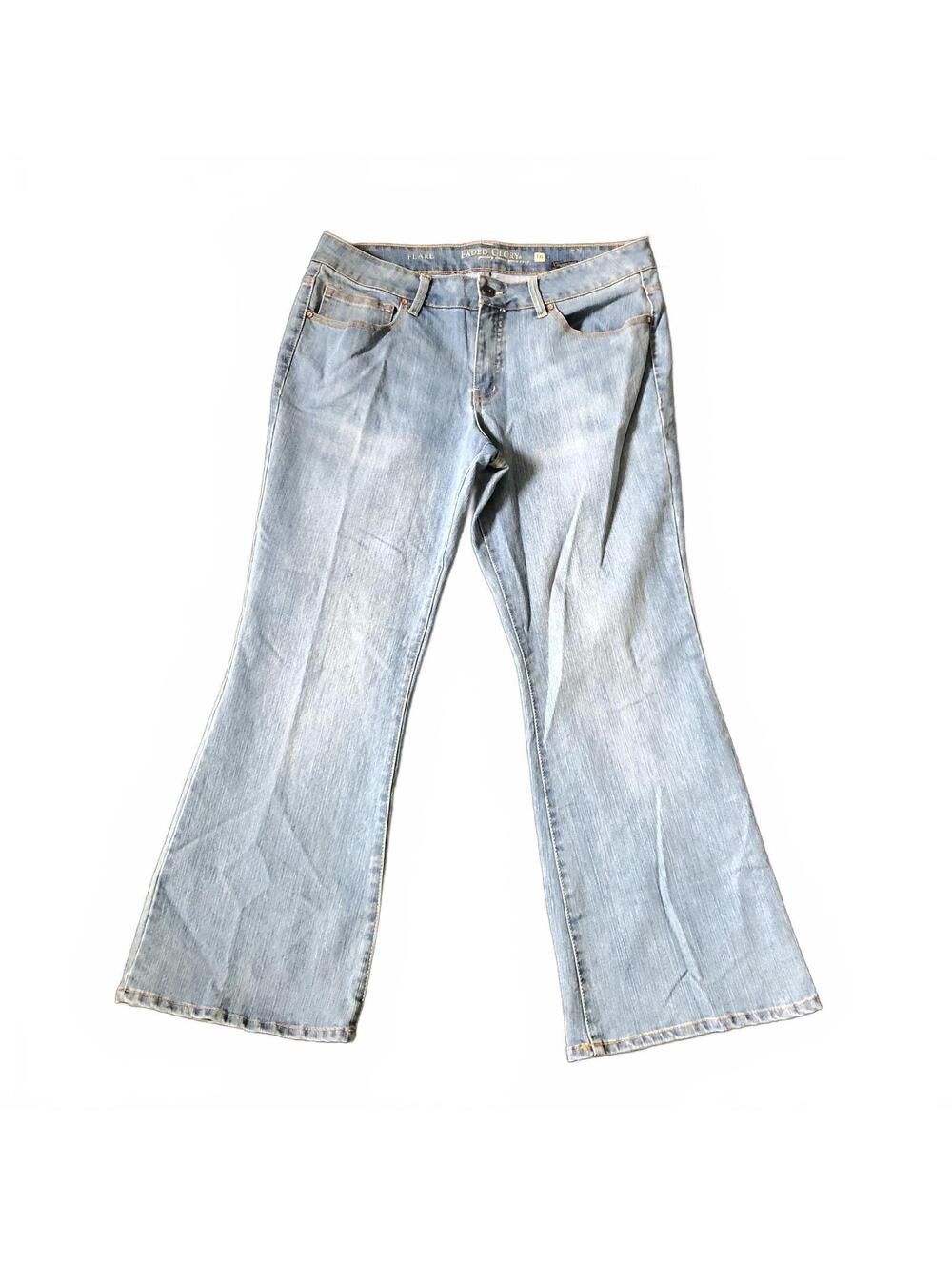 Faded Glory Women's Flare Jeans Size 16 Light Wash NWOT